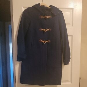 J Crew Navy Toggle  Coat